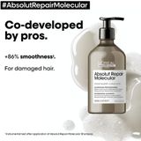 L'Oréal Professionnel Absolut Repair Molecular Shampoo – Professionele shampoo voor beschadigd haar – 500ml