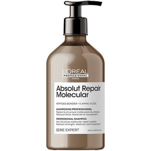 L'Oréal Professionnel Absolut Repair Molecular Shampoo – Professionele shampoo voor beschadigd haar – 500ml