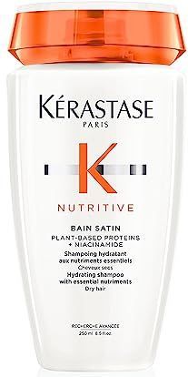 Kérastase Nutritive, Shampoo für normales bis leicht trockenes Haar, Feuchtigkeitsspendendes und revitalisierendes Haarbad, Ohne Parabene, Bain Satin Hydrating Shampoo, 250 ml