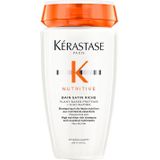 Kérastase Nutritive Bain Satin Riche Shampoo voor zeer droog haar - 250 ml - Normale shampoo vrouwen - Voor Alle haartypes
