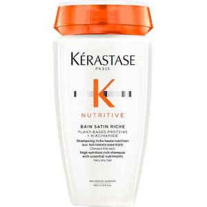 Kérastase Nutritive Bain Satin Riche Shampoo voor zeer droog haar - 250 ml - Normale shampoo vrouwen - Voor Alle haartypes