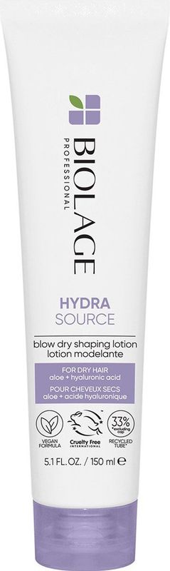 Biolage - Hydrasource Blow Dry Shaping Lotion - Haarstyling - Vegan - Hittebescherming