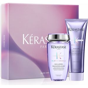 Kérastase - BLOND ABSOLU - VOORDEEL BOX 2024 - BAIN Lumière + FONDANT - shampoo en verzorging voor blond haar - geschenk