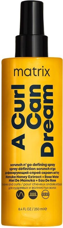 Matrix - A Curl Can Dream Scrunch N' Go Defining Spray - 250ml - Haarlak
