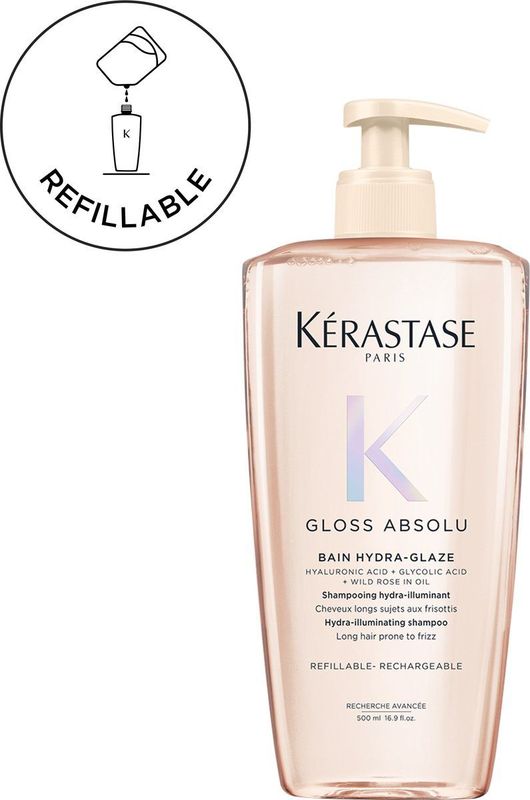 Kérastase - Gloss Absolu Bain Hydra-Glaze Shampoo - 500ml - Voor Lang en Pluizig Haar