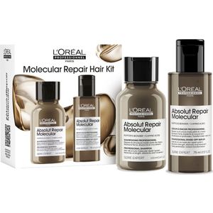 L’Oréal Professionnel - Absolut Repair Molecular Hair Repair Discovery Duo Set - Shampoo en Rinse-off Serum - 100 ml & 75 ml