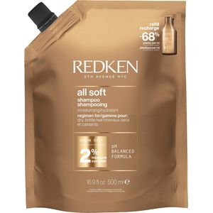 Redken - All Soft Shampoo Refill - 500 ML - Voor Droog en Broos Haar