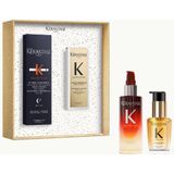 Kérastase - Iconics Set - Haarolie - 30ml Elixir Ultime L'Huile Originale - 90ml 8H Magic Night Serum