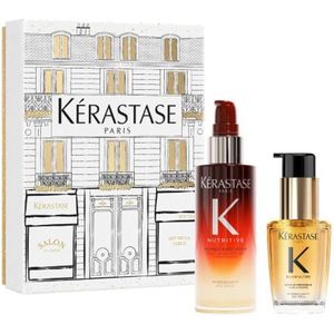 Kérastase - Iconics Set - Haarolie - 30ml Elixir Ultime L'Huile Originale - 90ml 8H Magic Night Serum