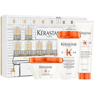 Kérastase - Nutritive Mask XMas Set - Haarverzorging - 250 ml Bain Satin Riche - 150 ml Nectar Thermique - 200 ml Masquintense Riche