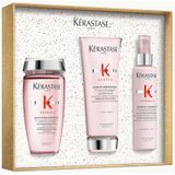 Kérastase - Genesis Light XMas Set - Haarverzorging - 200 ml Fondant Renforçateur + 250 ml Bain Nutri-Fortifiant + 150 ml Défense Thermique