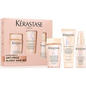 Kérastase - Gloss Absolu - Cosmetische Set - Voor Glanzend en Zacht Haar - Inhoud 80 ml Shampoo, 75 ml Conditioner, 45 ml Leave-in Spray