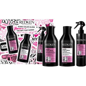 Redken - Acidic Color Gloss - Giftset - Shampoo - Conditioner - Leave-In Spray