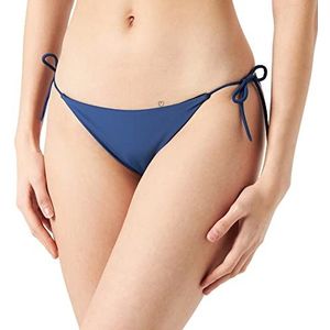 Bikinibroek voor dames met hoge opdruk, Navy Blauw, 34