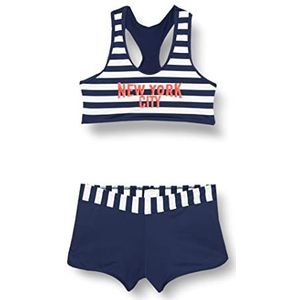 Haute Pression Bikini voor meisjes, Marin, 8 jaar