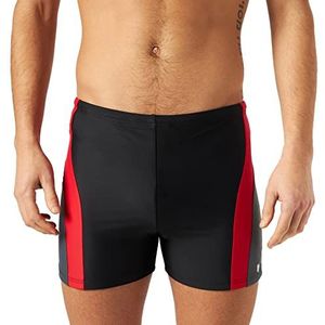 Haute Pression Badmode voor heren, Noir/Gris/Rouge, 52