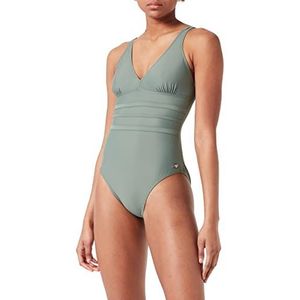 Haute pression Eendelig badpak voor dames, Licht Khaki., 34