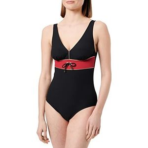 Haute pression Dames T8004 Co10 Badpak, één stuk, donkerrood, 48 grote maat EU, Donker rood, 42 grote maten