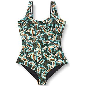 Haute pression Dames T8098 Co1 eendelig badpak, meerkleurig, 52 grote maat EU, Meerkleurig, 52 Grande taille