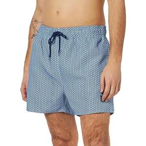 HAUTE PRESSION Boardshorts voor heren, geometrisch patroon B292 C01 XL, Meerkleurig, 44-46