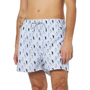 HAUTE PRESSION Surf, boardshort heren motief pinguïn B296 C01 L, Meerkleurig, 42-46