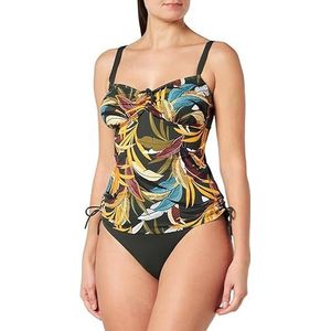 HAUTE PRESSION Tweedelige tankini voor dames, X8076, C01, T36, Meerkleurig, 36-52