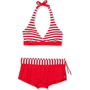 Haute pression Tweedelige badpak dames A2021/3021, rood (gestreept rood), 34