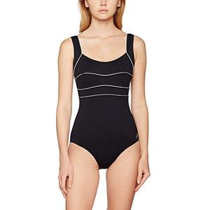 Haute pression D8002 Badpak voor dames, Zwart (zwart/wit), 46