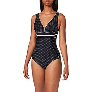 Haute pression Y8040 damesbadpak met stippen - zwart - 46