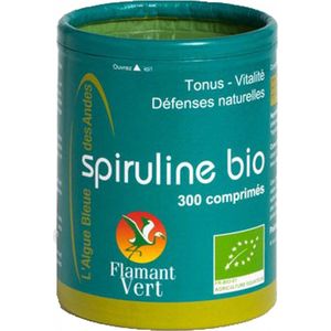 Flamant Vert Spirulina 300 Biologische Tabletten van 500 mg