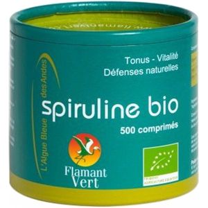 Flamant Vert Spirulina 500 Biologische Tabletten van 500 mg