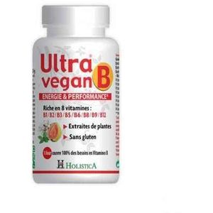 Ultra Vegan B Energie Prestatie Tabletten 30  -  Bioholistic Diffusion