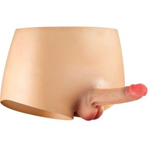 Real Body - Bodysuit - Female to Male - Mannelijk Onderlichaam met Massieve Penis - Maat S/M