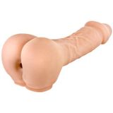 Real Body Two in One - Dildo en Masturbator - 20 x 4cm - Flesh