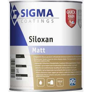 Sigma Siloxan Matt - Muurverf 1 liter 100% Wit - Muurverf