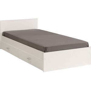 Juniorbed Montana met lades en kasten - cr�me - Leen Bakker