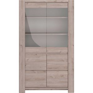 Parisot - Vitrinekast - Bruin - 110cm - Modern