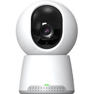 Logicom Home Cammy 360°, HD bewakingscamera, 1080p, thuisbeveiliging, wifi-verbinding, bewegingsdetectie, infrarood nachtzicht, 360° scan, programmeerbaar op afstand met app, wit