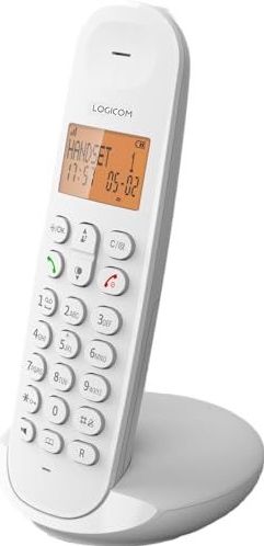 Logicom - ILOA 150 - Huistelefoon Draadloos - zonder antwoordapparaat - 1 Handset - Met Speaker - Dect-telefoon - Wit