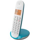Logicom - ILOA 150 - Huistelefoon Draadloos - zonder antwoordapparaat - 1 Handset - Met Speaker - Dect-telefoon - Turquoise
