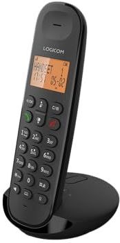 Logicom - ILOA 155T - Huistelefoon Draadloos - Met Antwoordapparaat - 1 Handset - Met Speaker - Dect-telefoon - Zwart