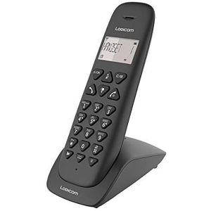 Logicom VEGA 155T - Draadloze vaste telefoon - Met antwoordapparaat - Solo - Analoge en Dect-telefoons - Zwart