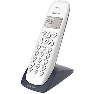 Draadloze vaste telefoon – draadloze telefoon met antwoordapparaat – Solo – analoge telefoons en DECT – Logicom VEGA 155T draadloze telefoon met antwoordapparaat leisteen.