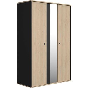 Duplex - 2-Deurs Kledingkast - Kastanjekleur - Hoogwaardig Meubelspaanplaat