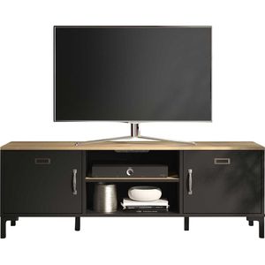 Diagone- TV Meubel Tv-meubel Manno industrieel - 136cm - Zwart