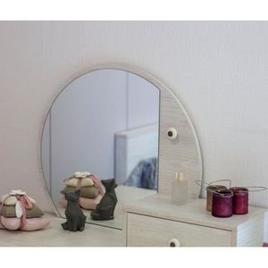 Gami Alika overkast spiegel, gecoat met spaanplaat, papierimitatie Ch Taignier, klein