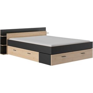 Gami - Bed Eveline - 140x190 - Zwart