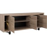 Gami - Dressoir - Bruin - 220x48x88 cm