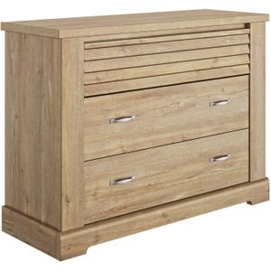 Commode Wanda 3 lades - bruin kastanjehout