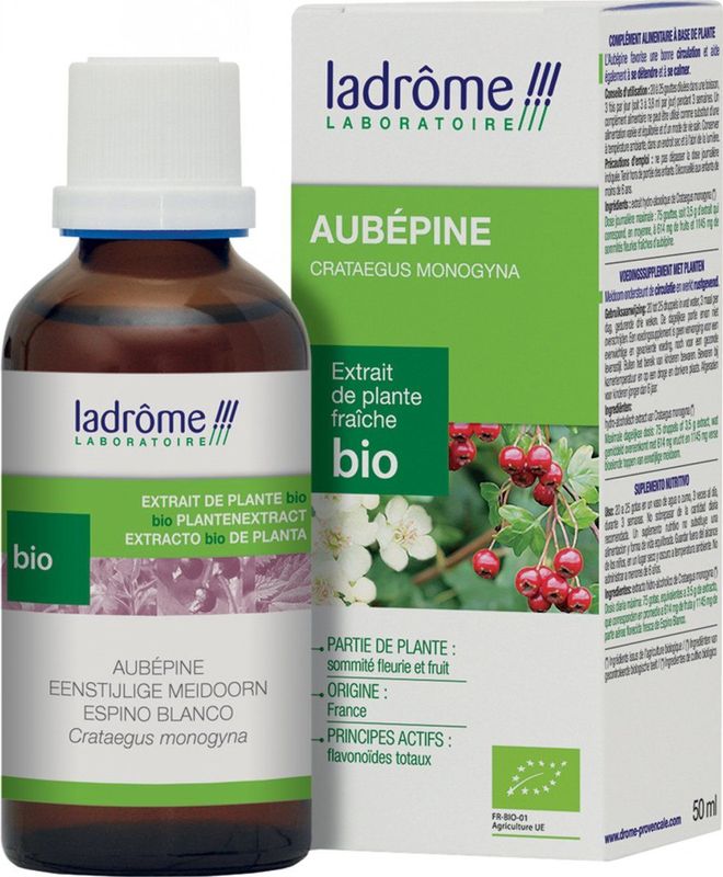 Ladrôme - Eenstijlige Meidoorn Bio - Voedingssupplement - Hydroalcoholisch Extract